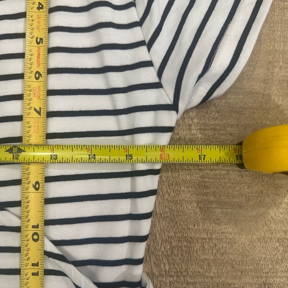 Maternity | Black & White Striped Tie-Front Top | S | NWT - Picture 7 of 10